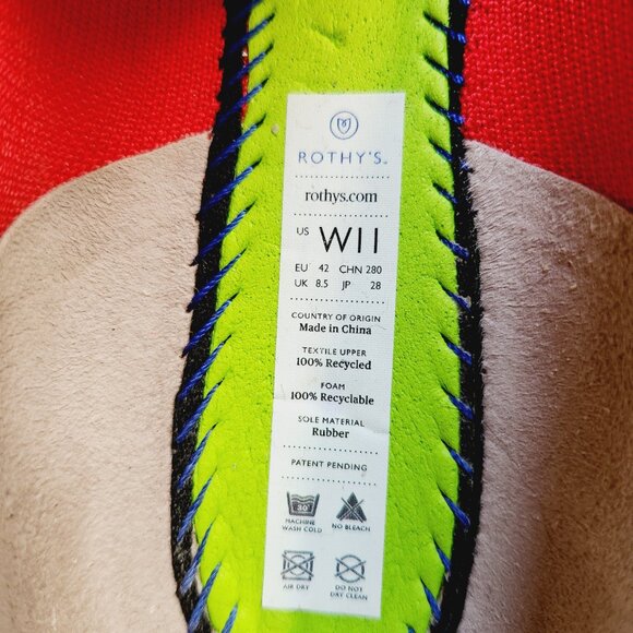 Rothy's The Point in Bright Red size 11 - Picture 7 of 8